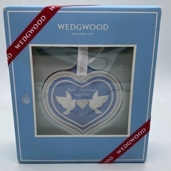 Wedgwood First Christmas Together Ornament 2017 - Picture 1 of 5